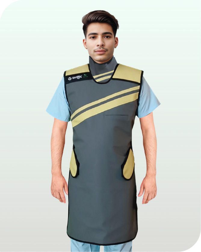 Lead Free Thyroid Protection Apron for Radiation Shielding